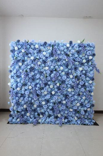 Premium 3D Flower Wall - Blue