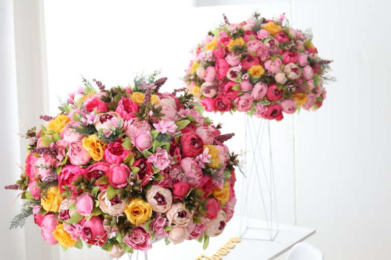 Luxury Flower Balls Collection - Pink & yellow mixed