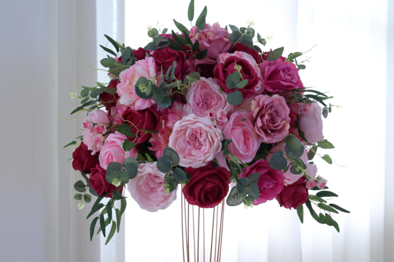 Luxury Flower Balls Collection - Burgundy+ Pink