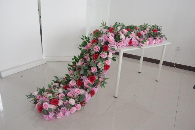 Elegant Flower Rows Set - Pink& Red mixed