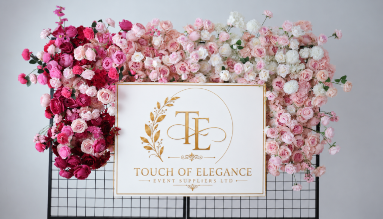 Statement Flower Arch - Pink+Fuchsia