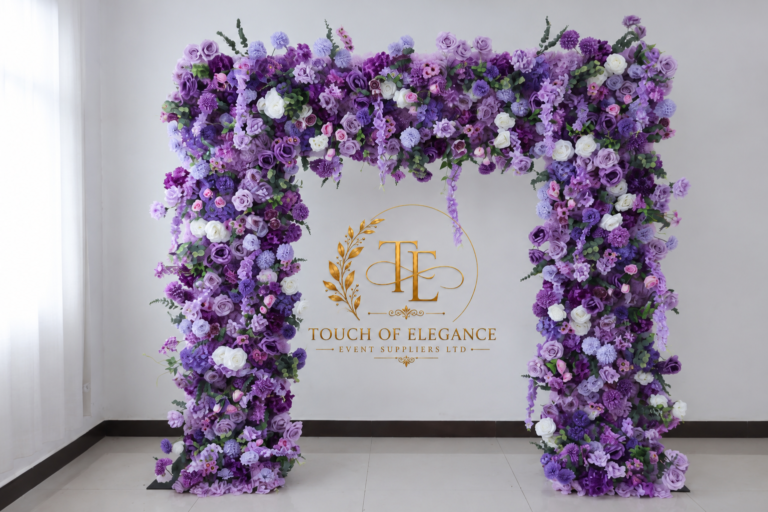 Statement Flower Arch - Purple